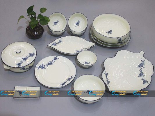 Bát đĩa Bát Tràng- Sự lựa chọn hoàn hảo cho dòng bát đĩa nhà hàng